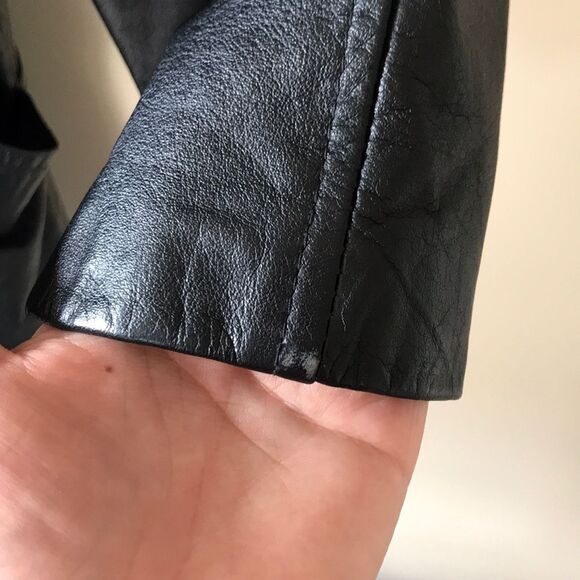 G-III Global Identity Vintage 100% leather Jacket with paisley lining, EUC 90s - Picture 8 of 8